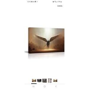 Majestic Winged Canvas Art - Inspirational Wall Decor 24x36